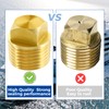 5Pcs Brass Boat Drain Plug, 1/2” NPT Boat Drain Plug,