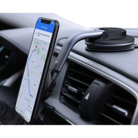 Unbranded New 360° Universal Mount Holder Car Stand Dashboard For Mobile Cell Phone GPS - Gray