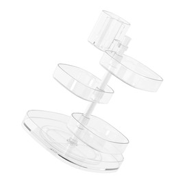 PACKOVE Capacity Decorative Cosmetics Organizer Storage Box Rotating Makeup Holder for Dressing Table Bathroom Space Saving Design Smooth Polishing Easy