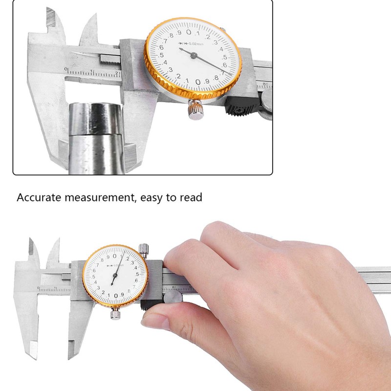 Dial Vernier Calliper, Rustproof, High Hardness, 0-150 mm Vernier Caliper,
