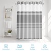 Nesphy No Hook Shower Curtain with Snap in Fabric Liner