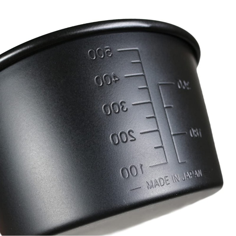 DUCKNOT Black Shera Cup, Stainless Steel, Open Fire, Black, Matte,