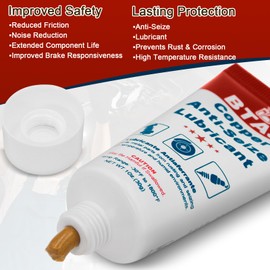 BTAS Copper Anti-Seize Compound Thread Lubricant Grease Never Antiseize High Temp for Spark Plug Bolts 1 oz 1Pcs