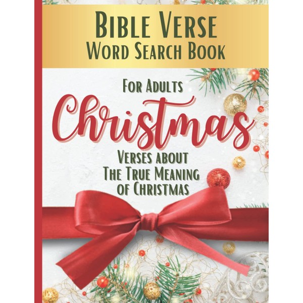 Christmas Bible Verse Word Search Book: Verses About the True