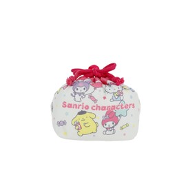 Marushin 3065018000 Sanrio Characters Pop Characters Kindergarten Entrance Preparation for Kindergarten Elementary School Girls Character Lunch Bag with Gusset Drawstring