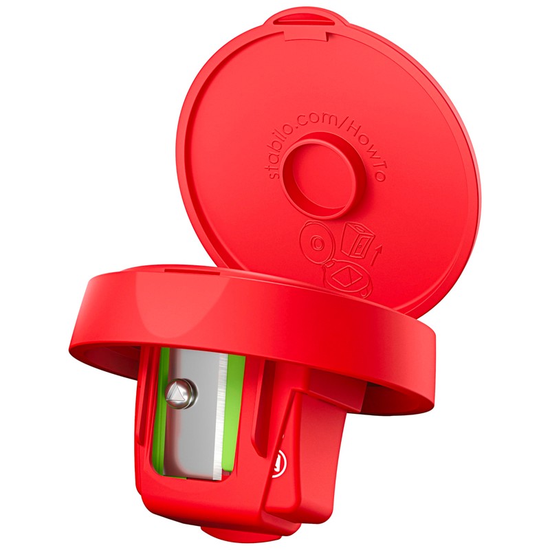 STABILO woody 3-in-1 Robust Can Sharpener for Extra Thick Pencils