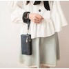 Soft Leather Long Wallet Wristlet with hand Strap Clutch Bag