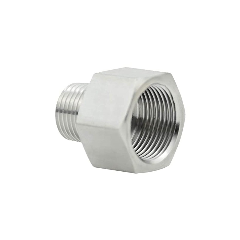 Beduan Stainless Steel Thread Adapter M20x1.5 Female to NPT 1/4"