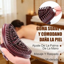 Juego de 2 cepillos magnéticos meridianos para vientre, herramienta de masaje corporal, anticelulitis y drenaje linfático para vientre, relajación de 