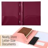 Mr. Pen- Plastic Folders with Pockets and Prongs, 5 Pack,