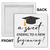 Graduation Wood Block Sign a Sweet Ending to a New