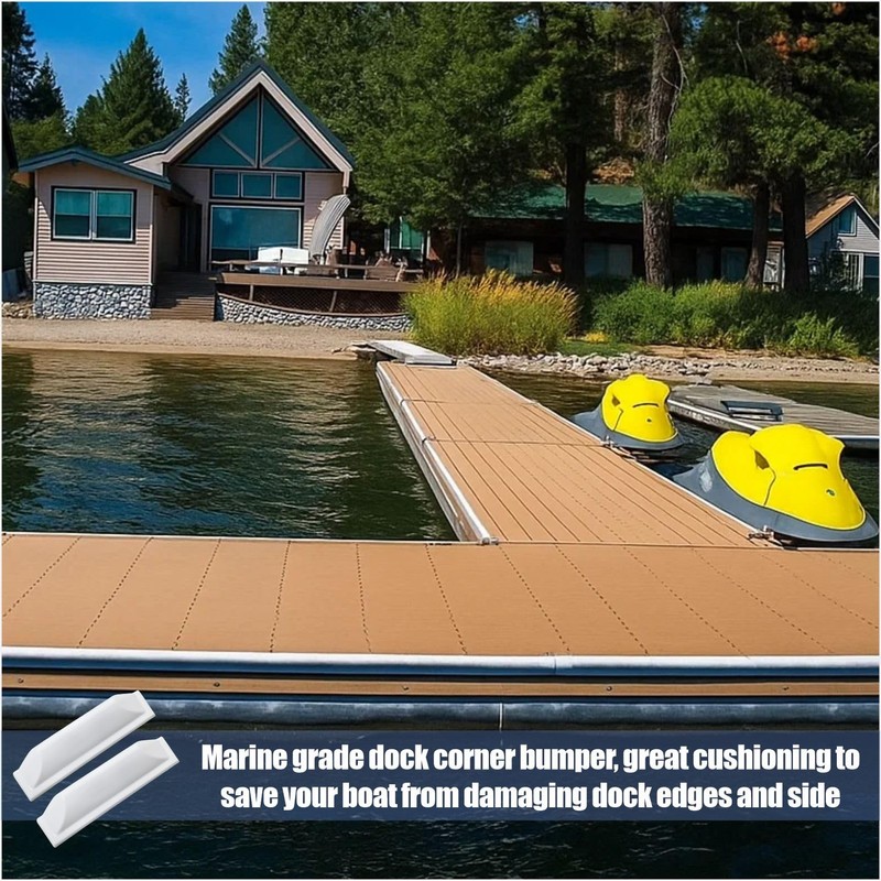 Boat Dock Corner Bumper Guard, Heavy Duty Marine Dock Edge