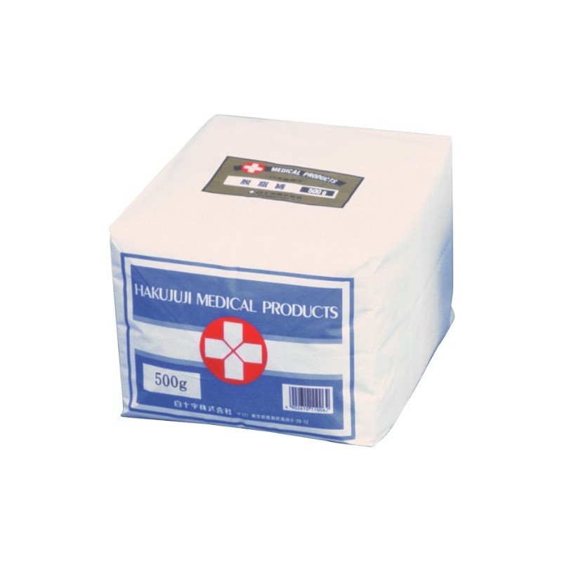hakujuji (白十字) degreasing cotton 500g general medical equipment