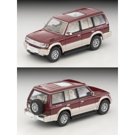 Tomytec Tomica Limited Vintage Neo 1/64 LV-N206b Mitsubishi Pajero Mid Roof Wide VR Red/Beige 96 Finished Product 329473