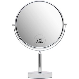 MIRRORVANA XXLarge Oversized 3X Weak Magnifying Mirror with Stand for Desk, Table, Retail Store Countertop, and Makeup Vanity - Double Sided 3X/1X Magnification - 17" Tall and 11" Wide