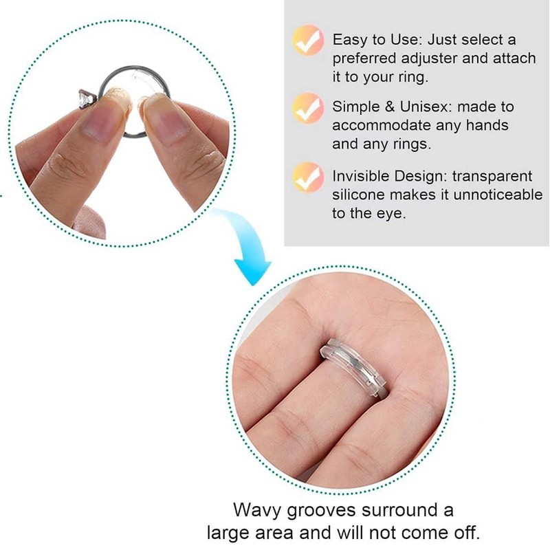 SINEGAR Ring Sizers for Loose Rings Ring Guards for Loose