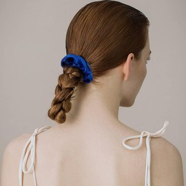 16 Pacs Satin Scrunchies Bridesmaid Proposal Hair Ties Scrunchies for Women Girls Bachelorette Party Favors (Dark Blue, One Size)