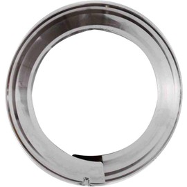 FIREFIX 1757 FAL Adjustable Rosette (Diameter 100-120 mm), 4.4 cm Wide, Diameter 100, 110 and 120 mm - for 0.6 mm Thick Stove Pipes, Silver