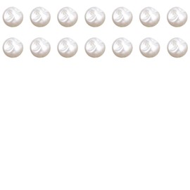 13pcs Round Sewing Pearl Buttons 14MM Resin White Sewing Button for Clothes