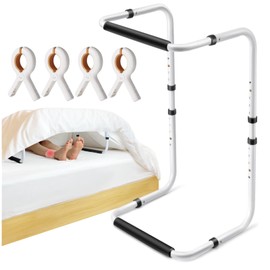 NorBeng Blanket Lifter for Feet, Height Adjustable Non-Slip Blanket Lifters for Foot of Bed, Aluminum Alloy Blanket Support for Foot Knee Toes Leg Ankle Post Surgery Recovery, 4 Clips Included