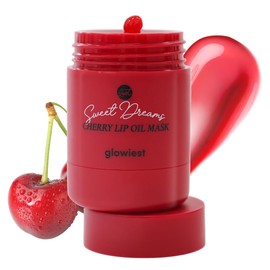 glowiest Sweet Dreams Lip Oil Mask (cherry) | Hydrating Rich Lip Oil-Gel-Layer, Extra Moisture Lip Oil, Boosting Nourishing Lip,Long-Lasting Moisture, Korean Skin Care, K-Beauty