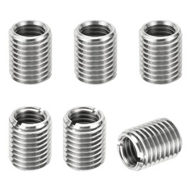 PATIKIL Thread Adapters Sleeve Reducing Nut, 6 Pcs M16*2 Male to M12*1.75 Female Repairing Insert Nut Screw Reducer Conversion Stainless Steel Fastener 20mm