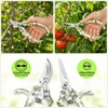 Garden Pruning Shears 2 Pack, Bypass Pruning Shears and Straight