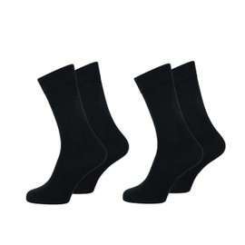 Nur Der 2er Pack Baumwolle Business Socken Herren, schwarz, 46