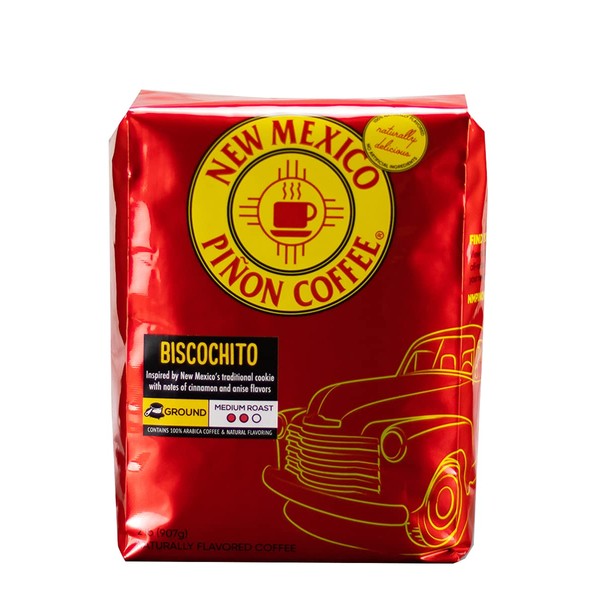 New Mexico Piñon Coffee Naturally Flavored Coffee (Biscochito Ground, 2 pound)