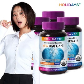 Holidays rTG Altige Omega 3 90 capsules x 4 bottles (12 months supply) / 홀리데이즈 rTG 알티지 오메가3 90캡슐 x 4병 (12개월분)