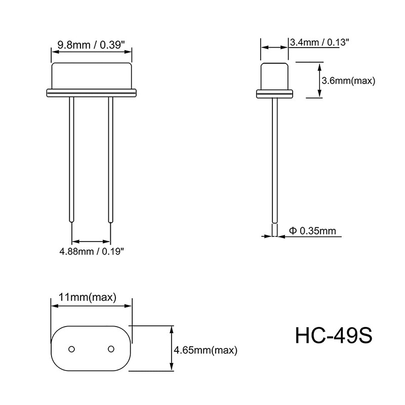 uxcell DIP Quartz Crystal Oscillators Resonators 20MHz HC-49S Replacements 20