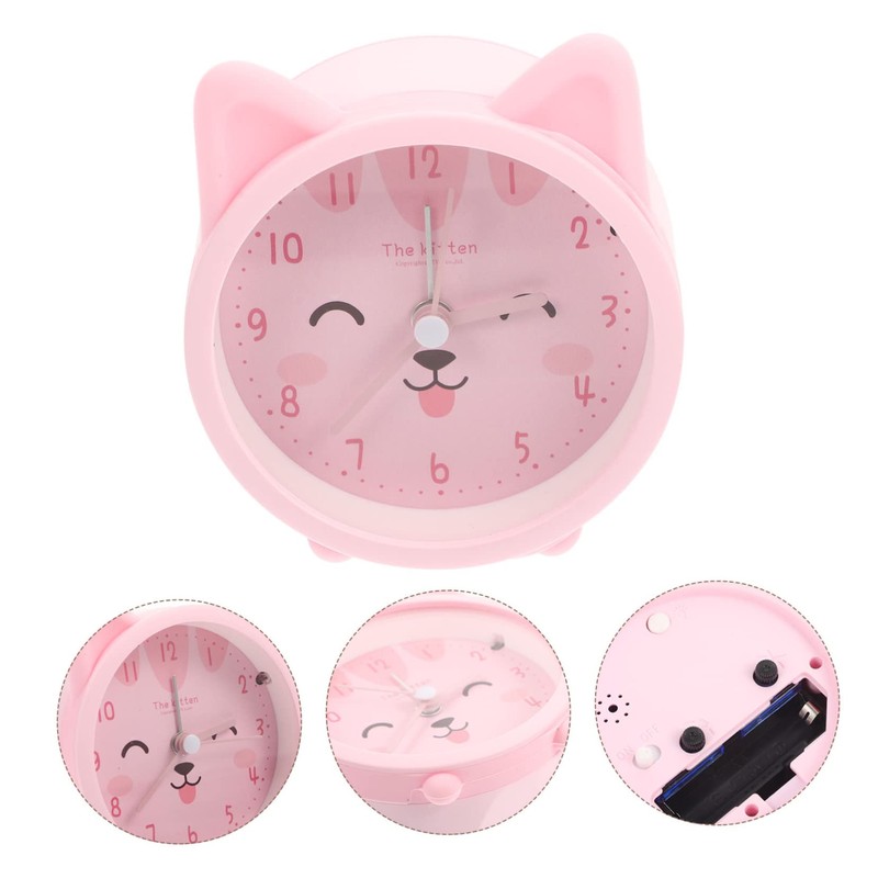 Alipis Hatch Alarm Clock Sunlight Alarm Small Desk Clock Cartoon