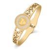 WEVENI Stainless Steel Zodiac Bracelet 18K Real Gold Plated Zodiac