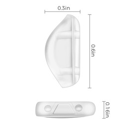 HILEEN Replacement Nose Pads for Oakley Fives Squared|Mainlink|Valve New 2014|Turbine|Pit Bull|Chainlink|Holston|Triggerman|Ridgeline|Straightback Sunglasses 1 Pair - Standard Fit