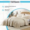 HLC.ME Weston - 3 Piece Full Queen Size Quilt Set,