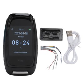 Plyisty Keyless Entry Remote Control Car Key, Bluetooth 5.0 Smart Remote Car Key with 2.0 Inch LCD Screen, Anti-Key Loss, for All One-Touch Start Models (Black)