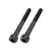 POSH M6X50 900650-K2 Motorcycle Supplies, Cap Bolts, Stainless Steel, Black,
