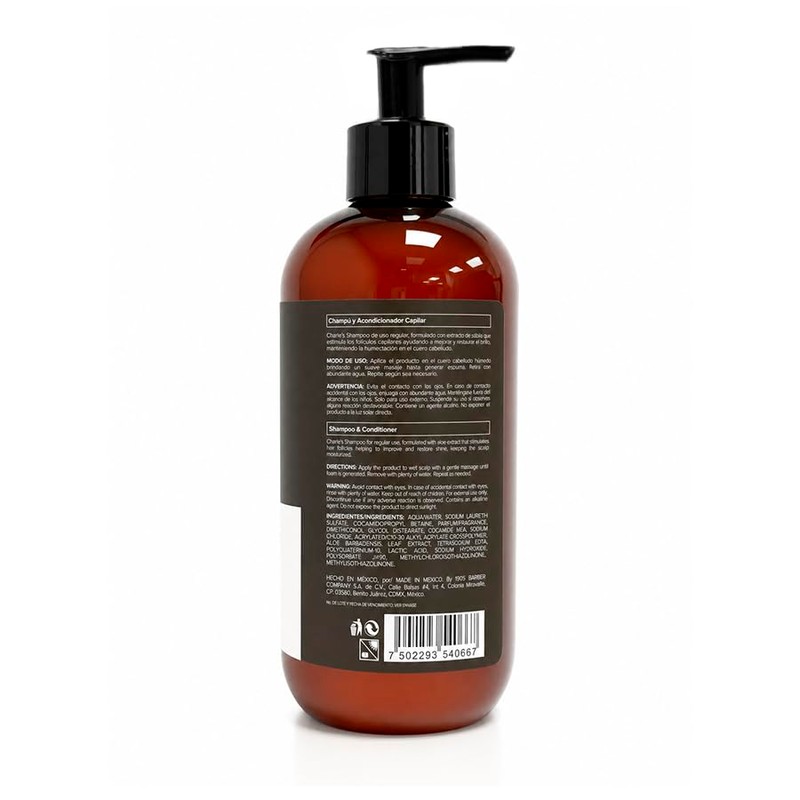 Charles Shampoo 2 en 1 Regular Shampoo y Acondicionador -