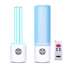 COTTON KNIGHT, UV Light Sanitizer, 55w 254nm UVC Lamp for Room Surface Disinfection, Kills Bacteria Molds Dust Mites up to 750 sqft, Home/School/Hotel/Travel, 1Y Warranty (Blue Ozone Free)