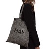 HAY Cotton Bag, Men's and Women's Tote Bag, Black Dot