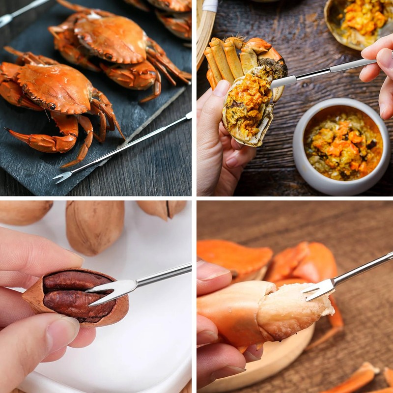 16 Pcs Lobster Crackers and Picks Set, Crab Leg Cracker