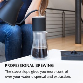 Fellow Fellow Stagg [XF] Pour-Over Coffee Maker Set - Kit Includes Stagg [XF] Pour-Over Dripper, Stagg Double Wall Glass Carafe, and 30 Paper Filters