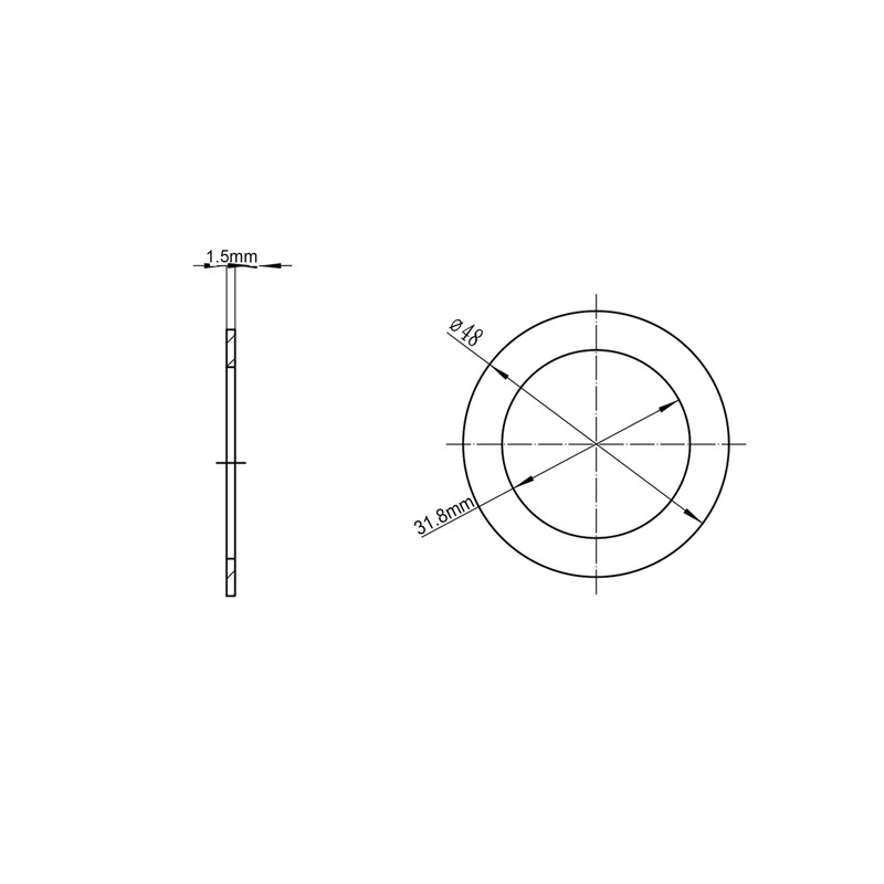 BMWOOD Anti-Lock Lathe Spindle Washer for 1-1/4" Woodlathe Spindle Thread