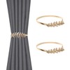 Curtain Tiebacks, Metal Leaves Curtain Holdbacks Adjustable Curtain Straps Curtain