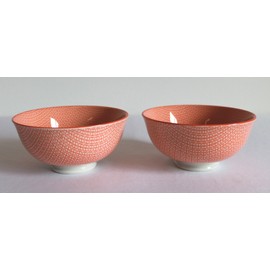 'AAF Nommel – 2 Small Matcha Rice Bowls Soba Bowl 2-Piece Set No. 198 Niji Orange ø 12 cm