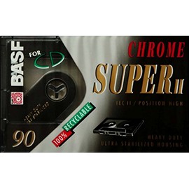 BASF CHROME SUPER II 90 Minutes Audio Cassette