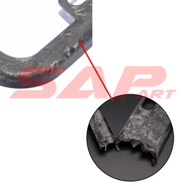 SAPart Forged Carbon Composite CF License Plate Frame Front Rear Geniune SMC Light Weight Durable Frame 1.4oz Only