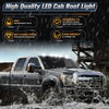 HOCOLO 5x Smoke Lens Rooftop Cab Clearance Light, Roof Top