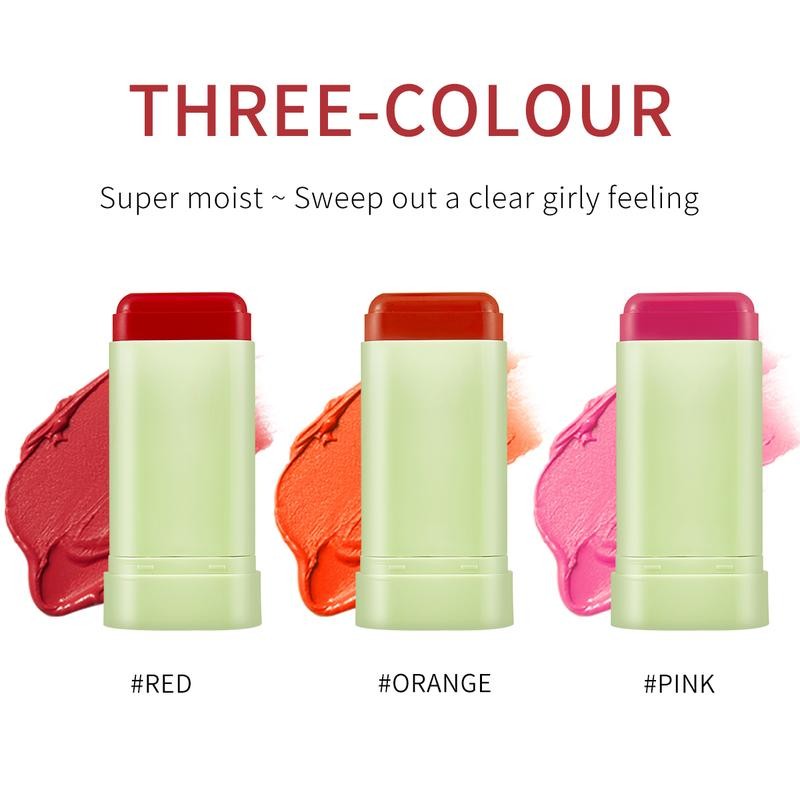 Amococo-BLUSH Tinted Moisture Stick for a Flawless Look Makeup Cosmetic:_3pcs/set
