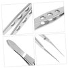 FOMIYES Alloy Steel Meibomian Gland Expressor Eyelid Tweezers Precision Angled